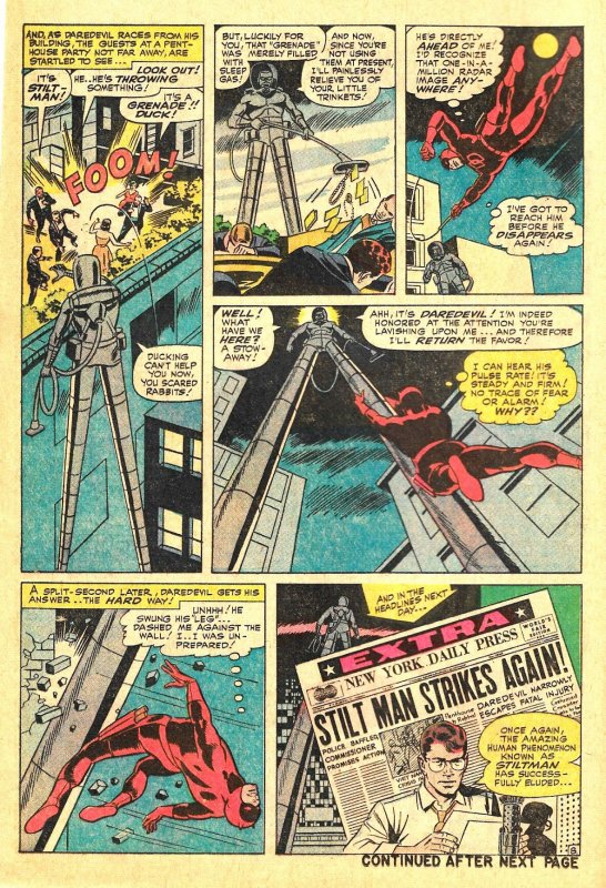 DAREDEVIL #8 (June1965) 4.0 VG  ★ Stilt-Man Origin!  All Wally Wood!