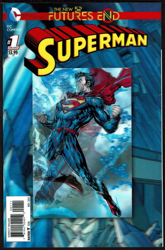 Futures End Superman 3-D Cover (2014, DC) 9.6 NM+