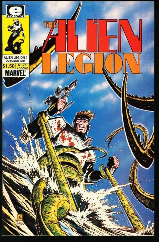 ALIEN LEGION #4-MARVEL/EPIC COMICS-TERRY AUSTIN-1984 NM