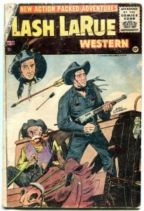 Lash LaRue #58 1955- Charlton Western- Stan Campbell G/VG