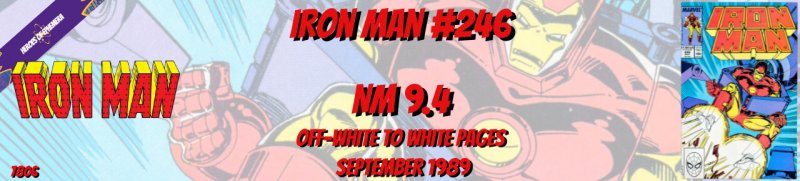 Iron Man 246 NM 9.4 Marvel 1989