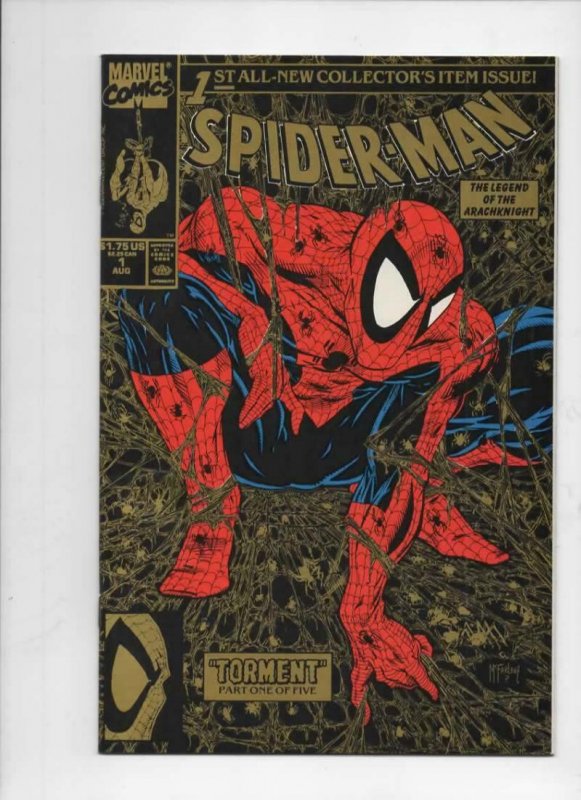 SPIDER-MAN #1, NM+, Todd McFarlane, 1990, Gold cover edition 2nd, Marvel