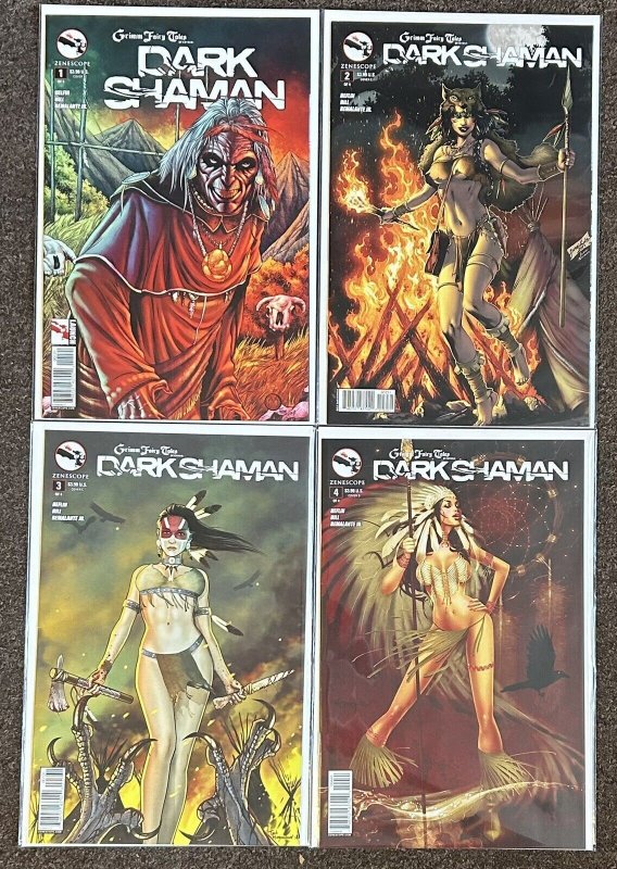 Dark Shaman #1,2,3,4 Grimm Fairy Tales Zenescope Complete Set