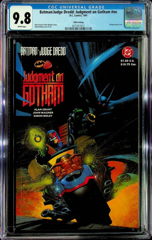 Batman/Judge Dredd: Judgment on Gotham (1992) - CGC 9.8 - Cert#4371917011