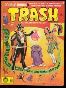 TRASH MAGAZINE #1 MARCH 1978--ALFRED E NEWMAN-MAD PARODY VG