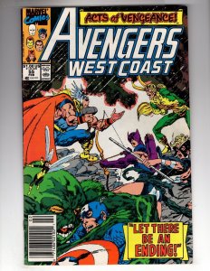 Avengers West Coast #55 (1990) / ID#641