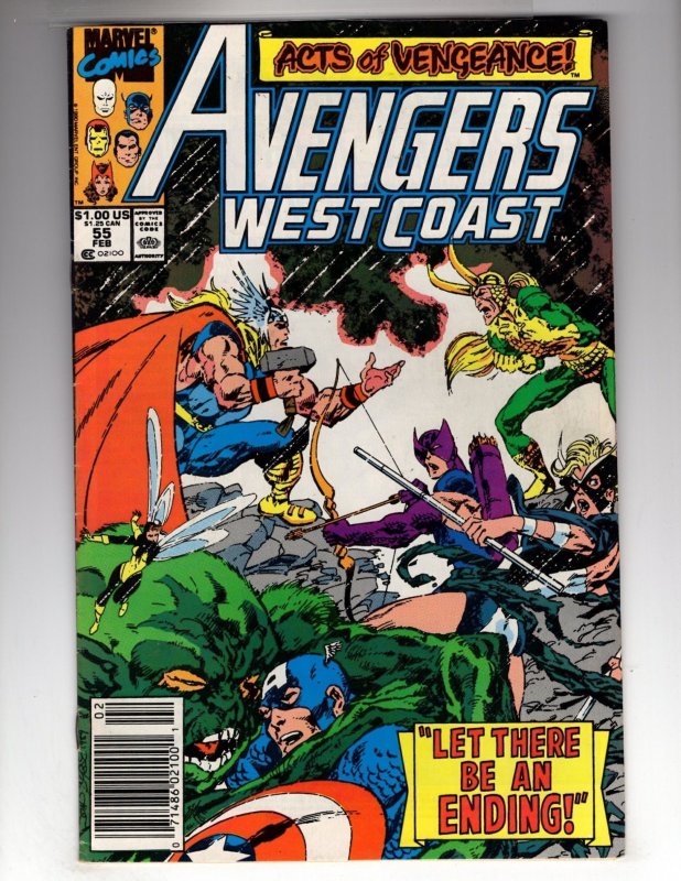 Avengers West Coast #55 (1990) / ID#641