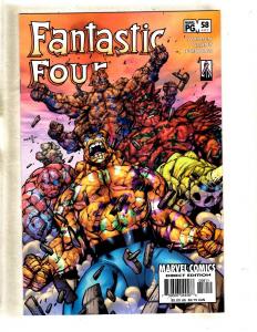 Lot Of 10 Fantastic Four Marvel Comic Books # 9 17 52 53 55 57 58 59 60 62  J327