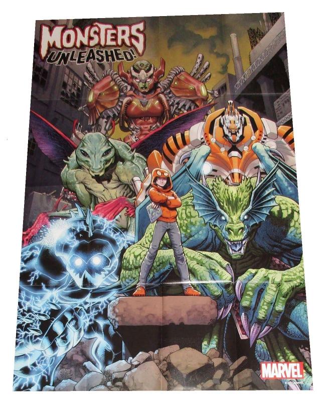 Monsters Unleashed #1 Art Adams Folded Promo Poster 24 x 36 (2017) - New!