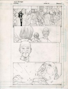 Katana #5 pg 2 DC New 52-Justice League Original Penciled art by ALEX SANCHEZ