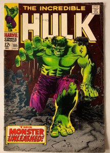 Incredible Hulk #105 Marvel 1st Series 4.0 VG date stamp on cover  (1969)