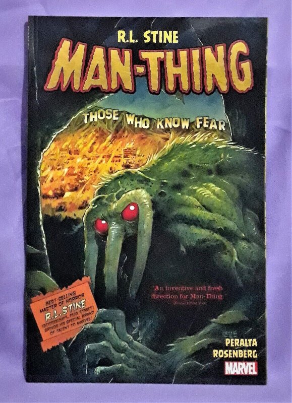 MAN-THING By R L Stine Trade Paperback German Peralta Marvel Comics