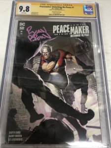 Peacemaker: Disturbing The Peace (2022) # 1 (CGC SS 9.8) Signed Ryan Brown Var.