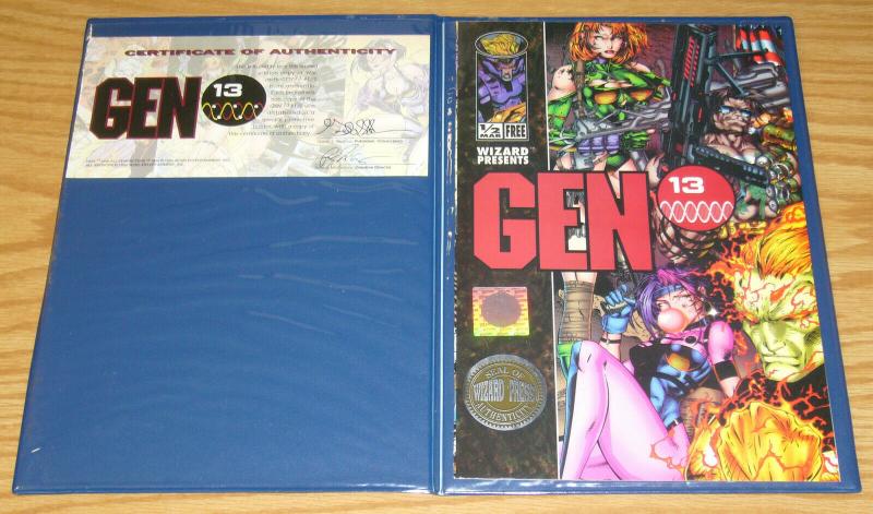 Gen 13 #1/2 with wizard press seal of authenticity, case and COA - campbell 