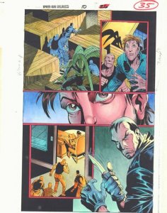 Spider-Man Unlimited #10 p.35 Color Guide Art - Vulture Stalking by John Kalisz
