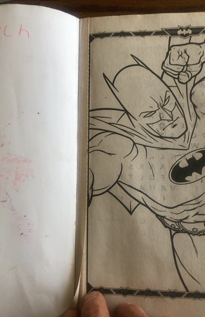 Batman jumbo coloring book” combat strategy“**comes W/CURSE!!**last pic!!