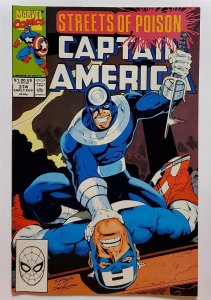 Captain America (1st Series) #374 (Aug 1990, Marvel) VF- 