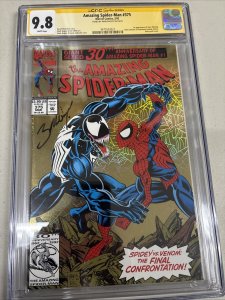 The Amazing Spider-Man (1993) # 375 (CGC 9.8 WP)  Signed Mark Bagley