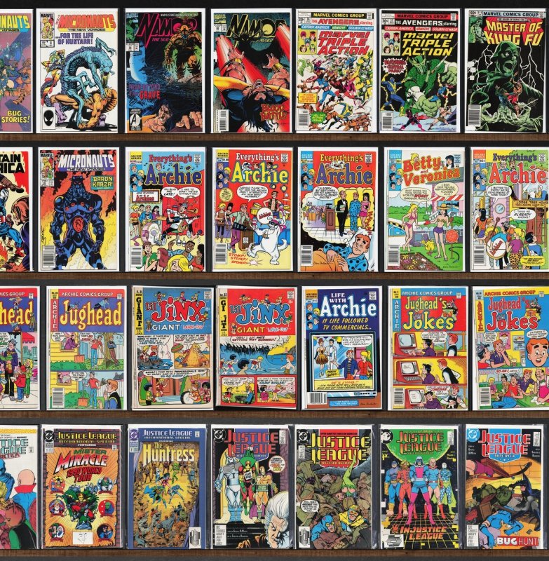 Huge Lot 140+ Comics with Justice League America, Jughead, Everything& & More!