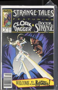 Strange Tales #4 Newsstand Edition (1987) Cloak and Dagger