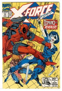 X-Force #11 1st full app.Domino-Neena Thurman,3rd  Deadpool Cover 1991 Marvel NM