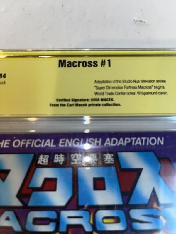 Macross (1984) # 1 (CBCS 7.5) Verified Signature Svea Macek • Private Collection