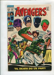 AVENGERS #60 (5.5/6.0) TILL DEATH DO US PART!! 1968