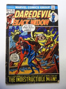 Daredevil #93 (1972) GD/VG Condition stain/soiling fc cover detached at 1 staple