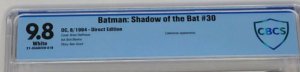 Batman Shadow of the Bat #30 DC 1994 CBCS 9.8 Knightsend Catwoman