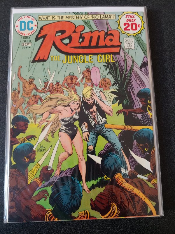 ​Rima The Jungle Girl #3 DC 1974 VF + Joe Kubert