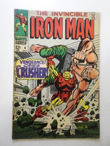 Iron Man #6 (1968) VG- Condition moisture stain