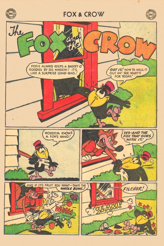 FOX and the CROW #14 ( Feb 1954) 36 Pages of Madcap Jim Davis Hijinx!  VG/FN