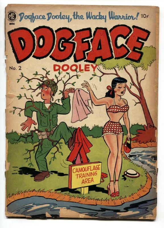 Dogface Dooley #2 1951- Good Girl Art- Spicy cover!