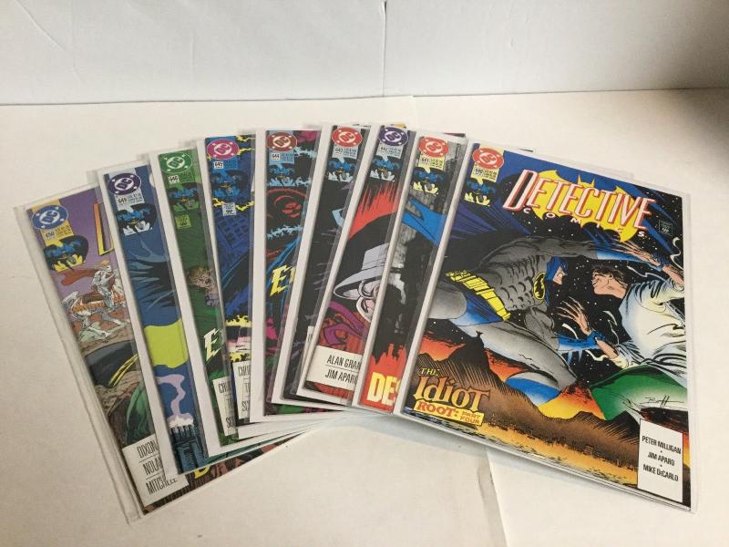 Detective Comics 640 641 642 643 644 645 646 649 650 Lot Near Mint- DC A13