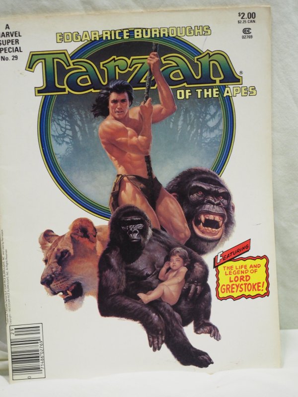 Tarzan of the Apes Marvel Super Special #29 VF 1983