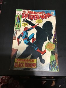 z Amazing Spider-Man (1970) 1st New Black Widow Costume! FN/VF Wytheville CERT!