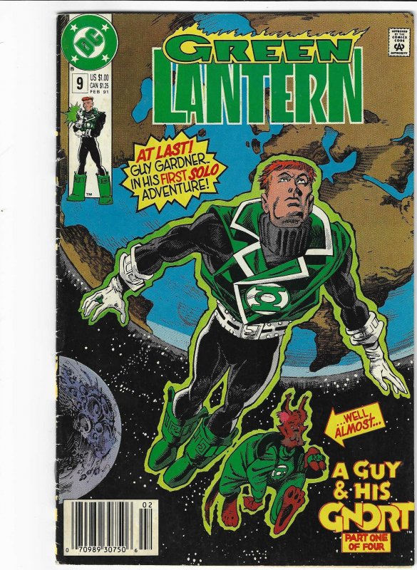 Green Lantern #9 Newsstand Edition (1991), VF-