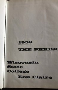 58 Periscope-1958 Wisconsin state college Auclair yearbook,unmarked