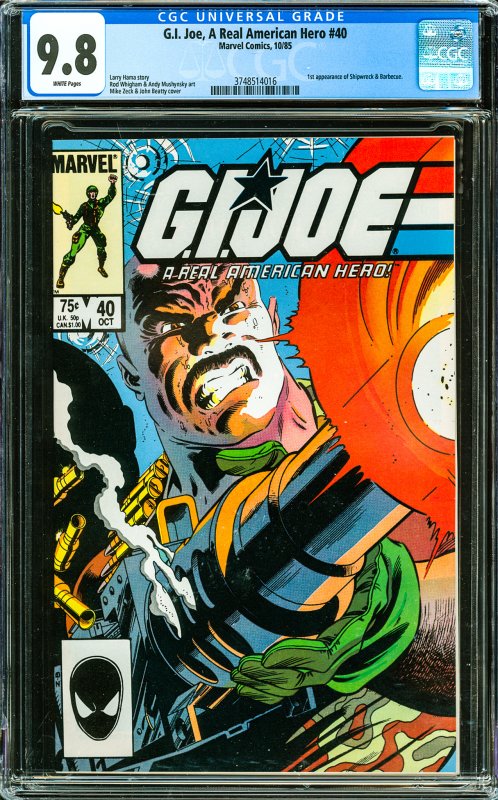 G.I. Joe: A Real American Hero #40 (1985) CGC Graded 9.8!