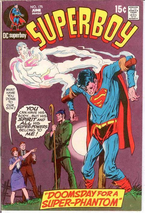 SUPERBOY 175 F+ NEAL ADAMS COVER   June 1971 COMICS BOOK