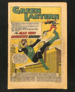Green Lantern #14 1st Appearance Sonar! Supersonic Punch!