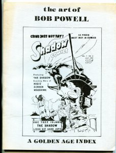 Art of Bob Powell fanzine 1978- lGolden Age- Shadow- Doc Savage FN