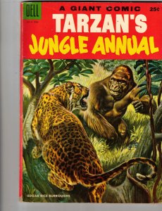 Tarzan's Jungle Annual #4 (1955)  Giant-size mid-high-grade! FN/VF golden-age!