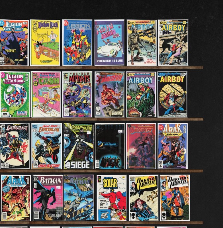 Huge Lot 150+ Comics with Deathlok, Batman, Darkhawk, Airboy & More!