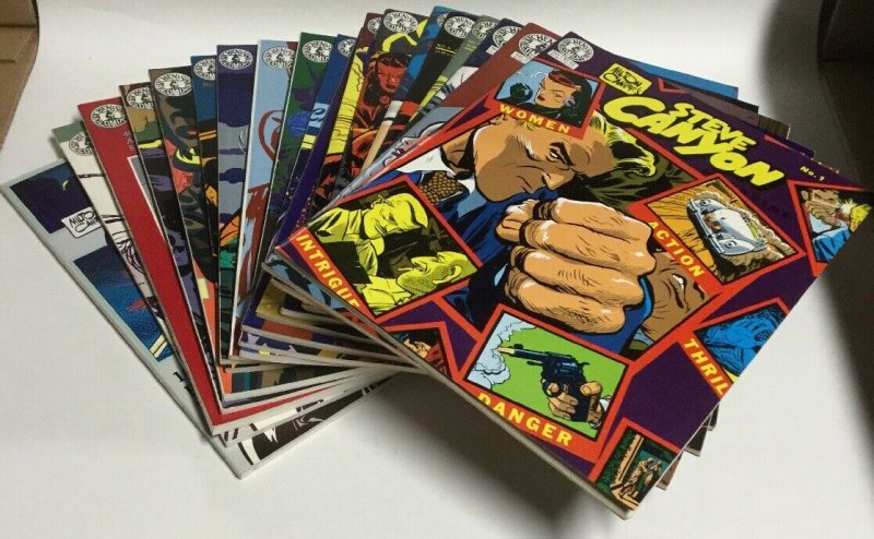 Steve Canyon Magazine 1-10 12-21 Sc Softcover Milton Caniff Kitchen Sink Comix