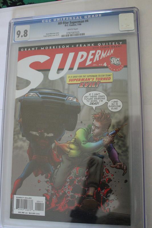 All-Star Superman #4 (DC, 2006) CGC NM/MT 9.8 White pages