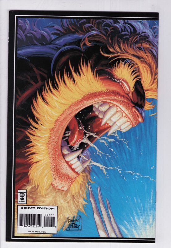 WOLVERINE  # 90 - 7.0 - WP -Deluxe With Trading Cards attached