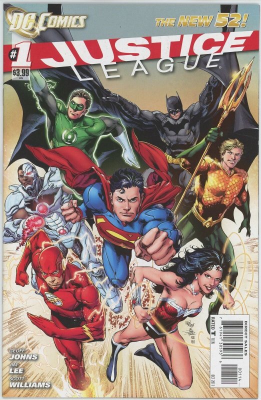 Justice League #1 (2011) - 9.2 NM- *4th Print Variant Cover*