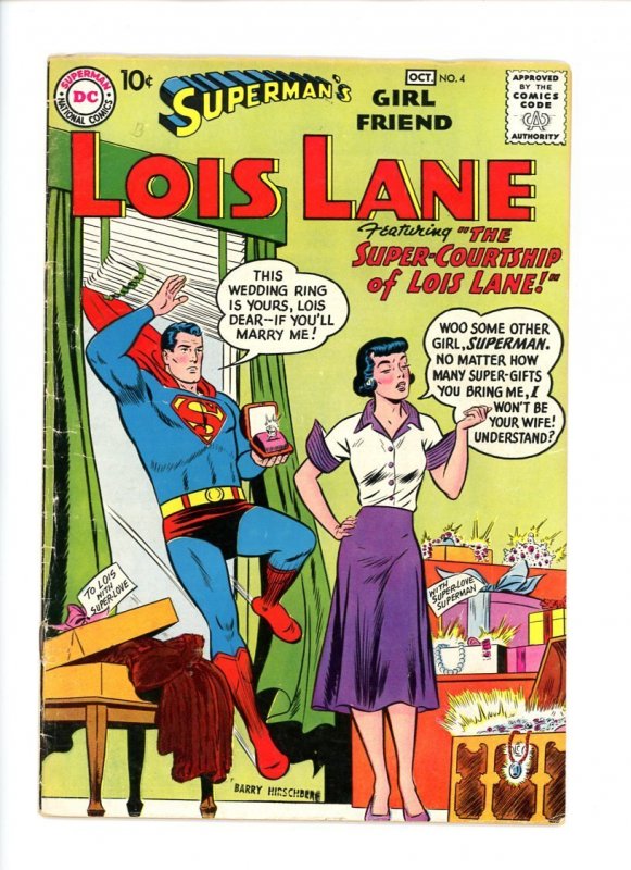 Superman's Girl Friend Lois Lane #4  VG  1958