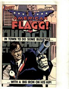 Lot Of 11 Comic Books Amerikan Flagg 2 3 4 5 American Flag 1 4 6 (2) 7 8 9 JF17